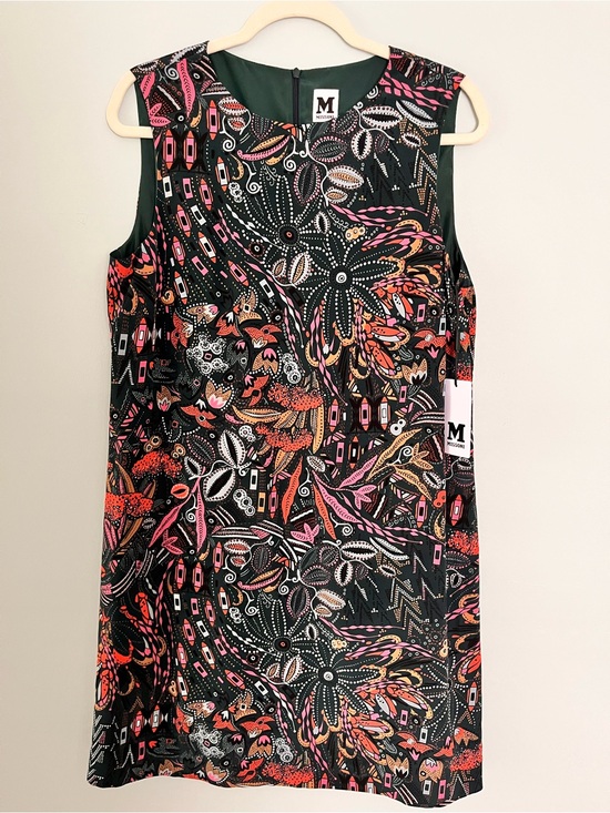 Missoni Dresses & Skirts - Missoni Dark Green Floral-Print Shift Dress with Pink & Orange Accents